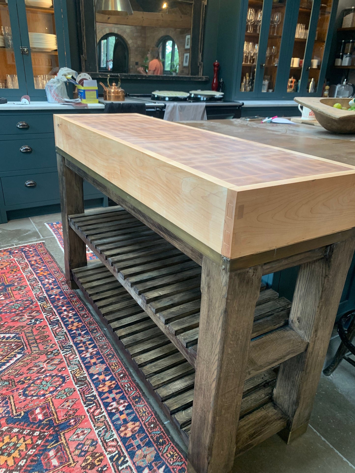 Deposit On An Oak And Maple Kitchen Island butchers block - Made To Order To Your Specification