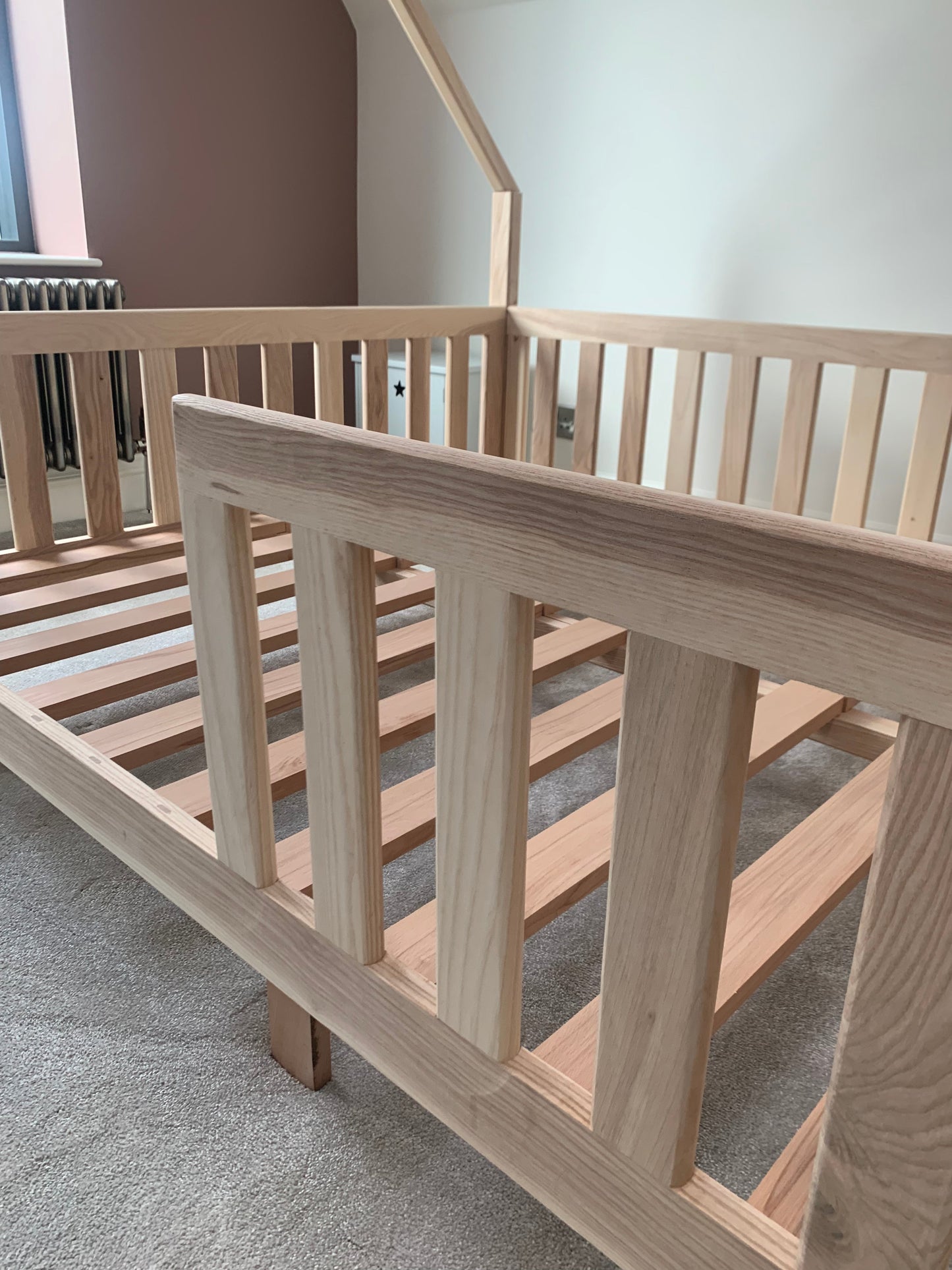 For Jean Long: Deposit on a Montessori bed in beech | toddler floor bed | kids bed frame | co-sleeping bed.  Made To Order To Your Specification