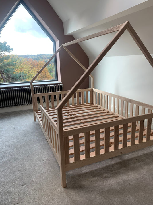 For Jean Long: Deposit on a Montessori bed in beech | toddler floor bed | kids bed frame | co-sleeping bed.  Made To Order To Your Specification