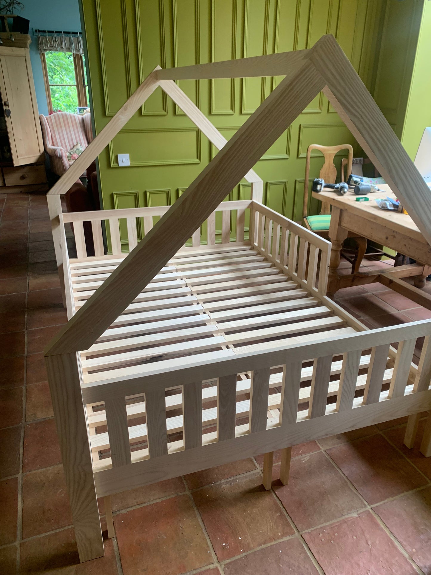 For Jean Long: Deposit on a Montessori bed in beech | toddler floor bed | kids bed frame | co-sleeping bed.  Made To Order To Your Specification