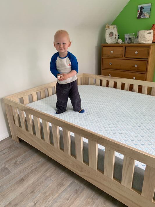 Deposit on a Montessori bed in beech or ash | toddler floor bed | kids bed frame | co-sleeping bed.  Made To Order To Your Specification