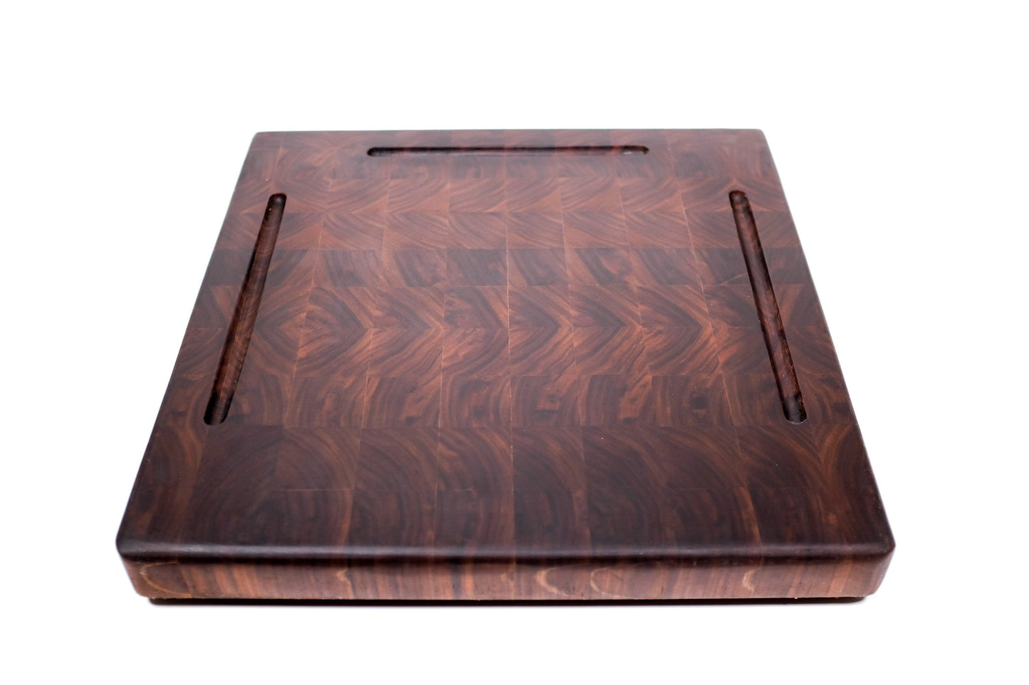 End grain butchers block, black walnut.