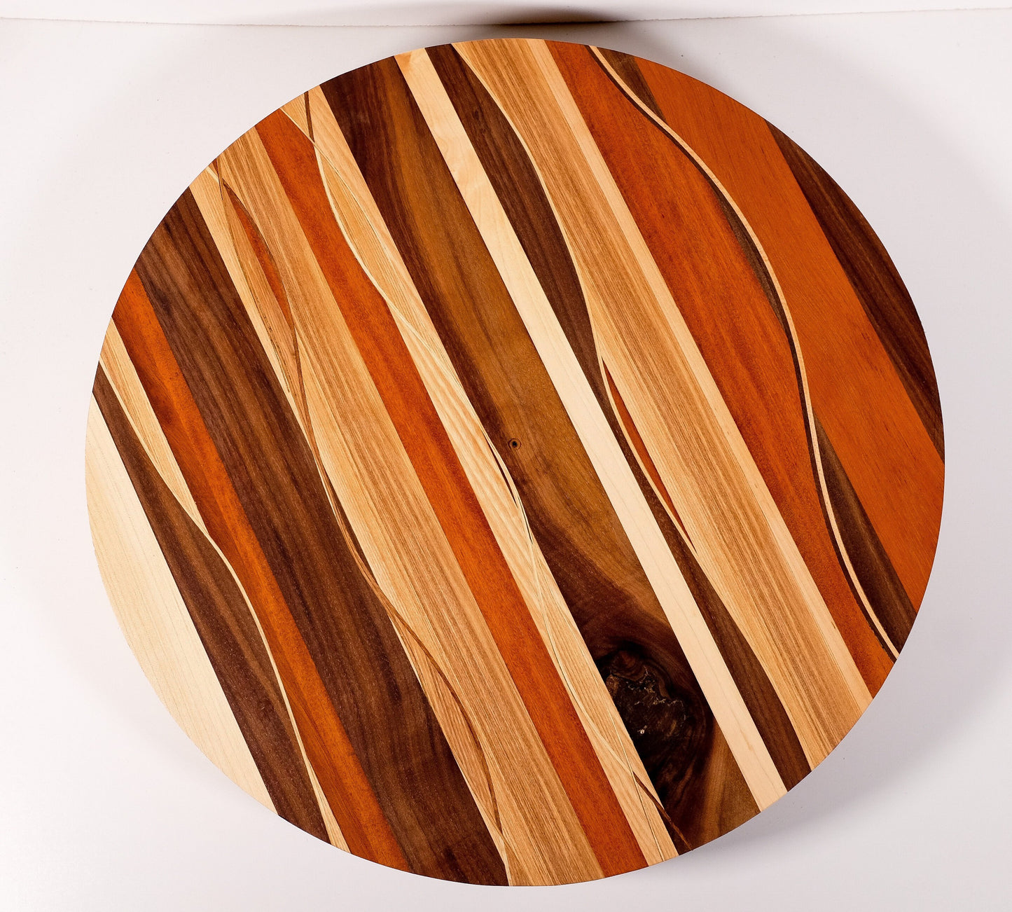 Wood blend charcuterie board, lazy Susan, cutting and chopping board, serving platter and cheese board.